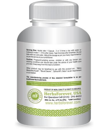 HerbsForever Kaishora Guggul Capsules - 90 Vege Capsules - Skin & Joint Health Supplement - Buy Online on GoSupps.com