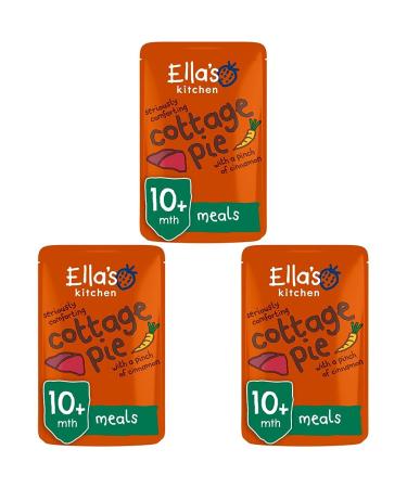 Ella's Kitchen Organic Cottage Pie Baby Pouch 10+ Months 190g (Pack of 3) large (Pack of 3) Cottage Pie