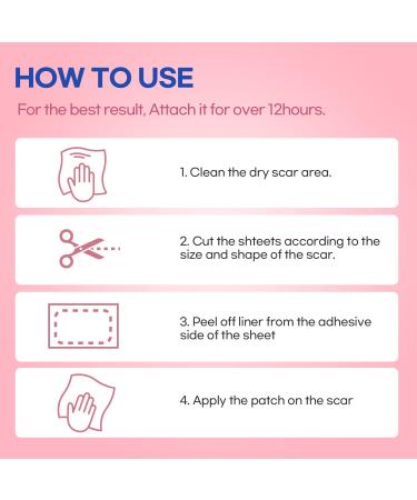 Silicone Scar Removal Sheets for Old & New Scars - 6 Sheets (2 Sizes) - Effective Treatment - Diverse Scars - 5.9 x 1.57 & 2.95 x 1.57 - Buy Online on GoSupps.com
