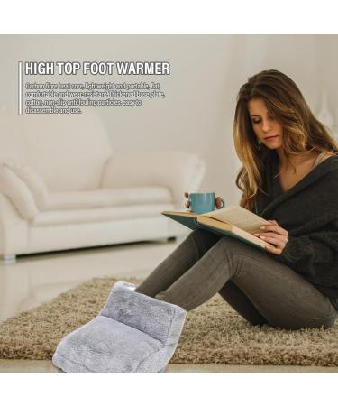 Fivtsme Electric-Free 2-in-1 Foot Warmer & Hot Water Bottle | Super Soft Heating Pads for Cold Feet | 1L Gray Comfort for Women Men & Children - Buy Online on GoSupps.com