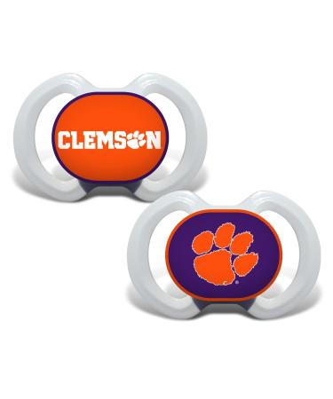 Baby Fanatic Clemson University Tigers 2 Piece Pacifier Set  Multicolor  One Size (CLE212)