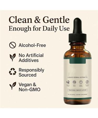 Lymphoria Lymphatic Drain-Age Drops Lymphoria Wellness Drops Natural Herbal Blends Soulage efficacement les probl mes de gonflement du visage de l'abdomen des jambes unisexe (1) - Buy Online on GoSupps.com