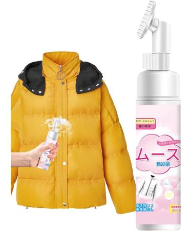 Down Jacket Detergent - Household Dry Foam Cleaning - Cloth Stain Remover for Down Jacket Down Wear Cloth Polished Fabrics and Sofa Kumprohu With Brush - Buy Online on GoSupps.com