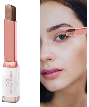 Aeihevo Eyeshadow Pencil Double Gradient Color Glitter Shimmer EyeshadowCream Long Lasting Gradient Eyeshadow Makeup Pencil Eye Makeup Supplies Hep Grease - Buy Online on GoSupps.com