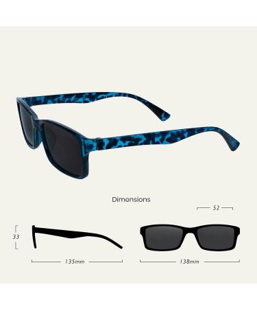 Shop Blue Tortoiseshell Reading Glasses +1.00 Diopters | The Reading Glasses Company - Stylish & UV Protection - Buy Online on GoSupps.com