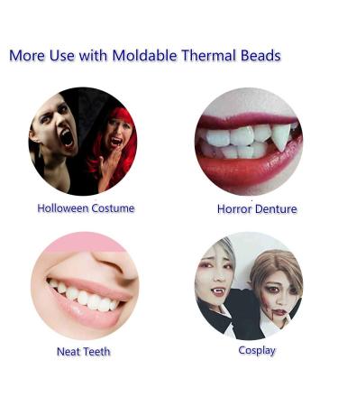 Temporary Tooth Repair Kit for Instant Smile Confidence - Moldable Thermal Fitting Beads for Denture Adhesive, Cosmetic Braces, Veneer - Snap-On Fake Teeth - Buy Online on GoSupps.com