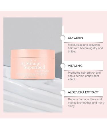 10 Minute Superfood Hair Mask - Deep Repair for Dry Damaged Hair | College Essential for All Hair Types - Buy Online on GoSupps.com