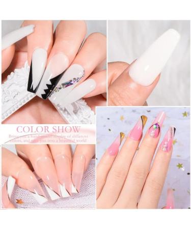 7ml Acrylic Extension Nail Gel Quick Building Gel Polish Clear Pink Nude Nail Tips Builder UV Gel Nail Art Soak Off - (Color: BW4102 7ml) - Buy Online on GoSupps.com
