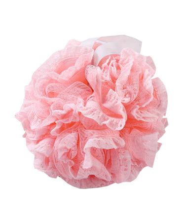 Big Bath Shower Sponge Exfoliating Mesh Brush Shower Sponge   Puff Large  Clean Skin Loofah Sponge for Bathing  Comfortable Soft for Kids and Adults (SP02BATHSHOWER-2PK White & Sky Blue)