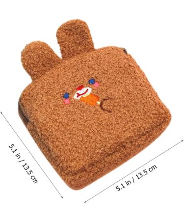 Solustre 8 STK Kawaii Plush Wallet & Cosmetic Bag - High Capacity Coin Pouches for Women & Girls - Buy Online on GoSupps.com