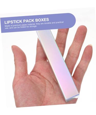 HAPINARY Lot De 50 Bo tes D'emballage Pour Gloss L vres Papier Brillant Holographique Taille Standard Bo tes Vides Pour Cosm tiques Rangement Beaut Et Protection Maquillage - Buy Online on GoSupps.com