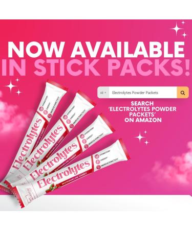 Zero Sugar Watermelon Candy Electrolytes Powder - Keto Vegan Hydration Drink Mix - 120 Servings - Caffeine Free All Natural Ingredients - Buy Online on GoSupps.com