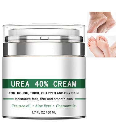 Urea 40% Foot Cream Tea Tree Urea Foot Cream Urea Foot Cream 40% Cracked Heel Repair Cream 40% Urea Cream Intensive Exfoliating Foot Cream Foot Cream for Cracked Heels and Dry Skin