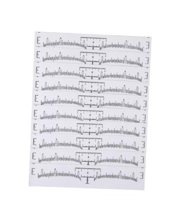 Beavorty 100pcs Disposable Eyebrow Ruler Makeup Stickers Eyebrow Shaping Stencils Eyebrow Measure Modify