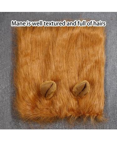 Lion Mane For Dog Realistic Black Lion Mane For Dog Comfortable Fancy Lion Hair Dog Clothes Dress For Halloween Christmas Easter Festival Party Activity Dogs Cosplay Dress Up (Dark Brown M) M Dark Brown - Buy Online on GoSupps.com