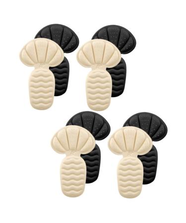 MAGICLULU 4 Pairs Heel Pad Inserts for Loose Shoes Heel Shoe Grip Silicone Heel Sticker Heel Protectors for Shoes Sponge Grips Protector Shoe Heel Grips Heels Women's High-Heel Boots Soft