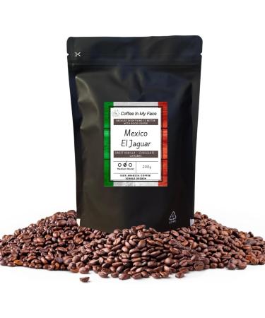 Coffee In My Face - Mexico El Jaguar | Freshly Roasted Whole Coffee Beans To Grind At Home | Medium Roast | Single Origin | 100% Arabica Coffee - 200g (Whole Coffee Beans) - Buy Online on GoSupps.com