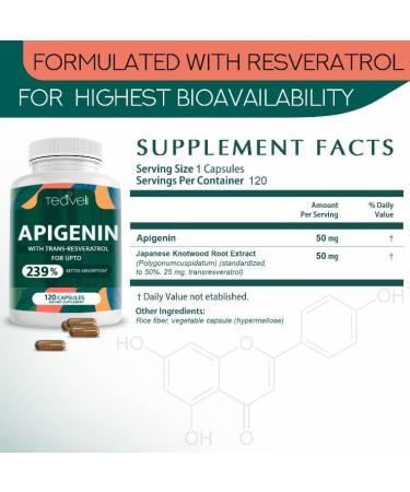 Teaveli Premium Spirulina & Chlorella Capsules with Apigenin Supplement Bundle - Buy Online on GoSupps.com
