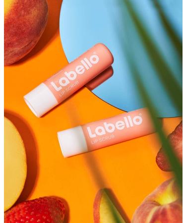  Labello Labello Lip Scrub Strawberry + Peach (5.5 ml) Innovative lip care with naturally derived exfoliating particles - Buy Online on GoSupps.com
