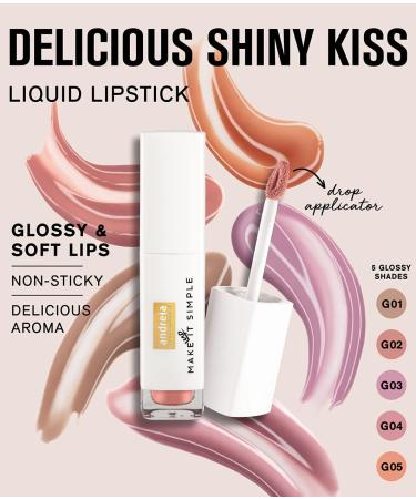  Andreia Andreia Professional Make Up - Lips - DELICIOUS SHINY KISS Liquid Lipstick - G03 - Buy Online on GoSupps.com