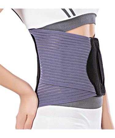 Breathable Lower Back Bandage for Pain Relief | Lumbar Support for Herniated Disc | Orthopedic Waist Trainer for Men & Women - Black XXXL - Buy Online on GoSupps.com