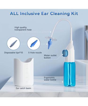 Hilitand Ear Wax Removal Tool - Ear Irrigation Flushing System & Kit for Adults & Kids with 2 Ear Tips - Buy Online on GoSupps.com