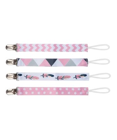 4 Baby Pacifier Clip Chain Cotton Strap Soother Hook for Toddler Child (6)