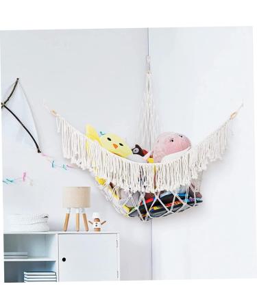 Beaupretty Yoga Ball Stand & Children's Hammock - Sully Plush Hanging Mesh Toy for Kids & Pets | Durable White Cotton Fitness Network - Buy Online on GoSupps.com