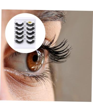 minkissy 5 Pairs Fake Eyelashes Black Trim Decked Cosmetic Lash Decors Natural Eyelashes Party Eyelashes Reusable Black Eyelashes 3d Extend Imitation European and American Miss - Buy Online on GoSupps.com