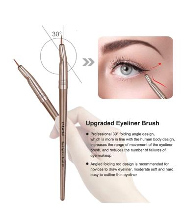 20 Pcs Professional Makeup Brushes Set - Foundation Eyeshadow Blush Brushes - Travel Kabuki Blending Concealers Face Powder Eye Makeup Brush Sets with Gift Box - Champagne - Buy Online on GoSupps.com