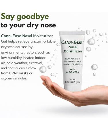 Main Clinic Supply Cann-Ease Nasal Moisturizer Gel | for Dry Nostrils CPAP & Oxygen Comfort Support Aloe Vera & Hydration Care | Pack of 1 Pack of 1 Uncolored - Buy Online on GoSupps.com