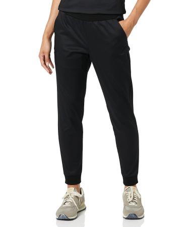 Amazon Essentials Women's Slim Fit Jogger Scrub Pant (Available in Plus Size) Large Black