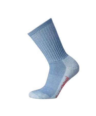 Smartwool Womens Hiking Crew Socks - Light Wool Performance Sock Medium Blue Steel