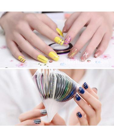 Nail Tape 30 Colors Striping Tape for Nail Art - Thin Stickers with Dispensers - Buy Online on GoSupps.com