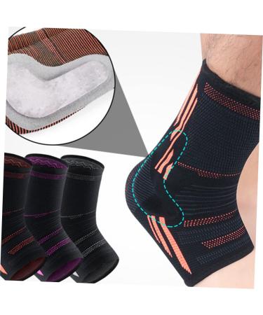 FRCOLOR Silicone Ankle Sleeve Socks - Achilles Tendon Support & Arch Braces for Men | Fake Soccer & Football Protective Gear | 24x10cm Black - Buy Online on GoSupps.com