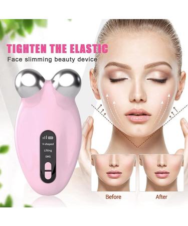 Yangmieai Microcurrent Device Lift The Face and Tighten The Skin USB Mini Microcurrent Face Lift Skin Tightening Pink - Buy Online on GoSupps.com