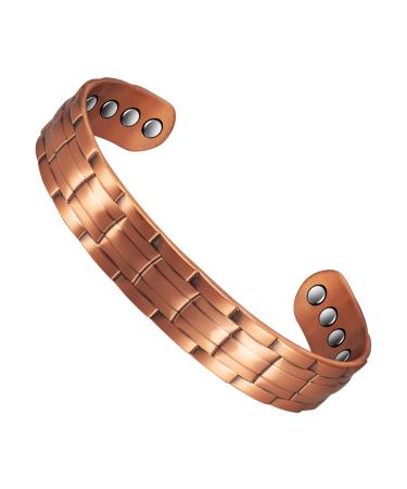 Magnetic therapy arthritis bracelet made of pure copper for men effectively relieves arthritis and carpal tunnel pain.Magnetic field therapy has an easy influence on lymphatic drainage (E) - Buy Online on GoSupps.com