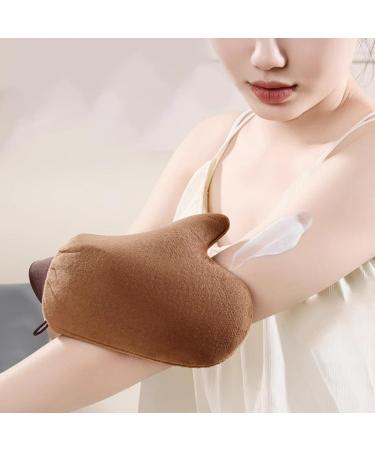 Tanning Mitt Set for Self-Tanning Mousse & Lotions - Washable Pink Gloves with Finger Slots for Easy Application - Buy Online on GoSupps.com