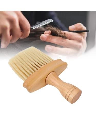Qukaim Neck Duster Barber Brush Neck Duster Nylon Bristles Wood Handle Simple Style Hair Cutting Neck Duster - Buy Online on GoSupps.com