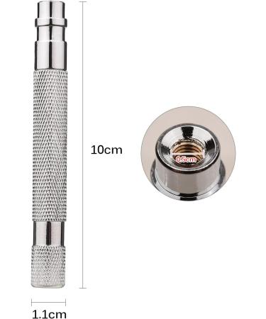 Coniya Razor Grip for Double Edge - Stainless Steel Safety Razor Handle for Mustache Removal | Premium Manual Shaving Tool Accessories - Buy Online on GoSupps.com