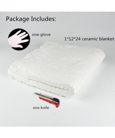 HM&FC 1 x 12 x 24 Ceramic Fiber Insulation Blanket 2400F - High Performance Heat Resistance - Buy Online on GoSupps.com