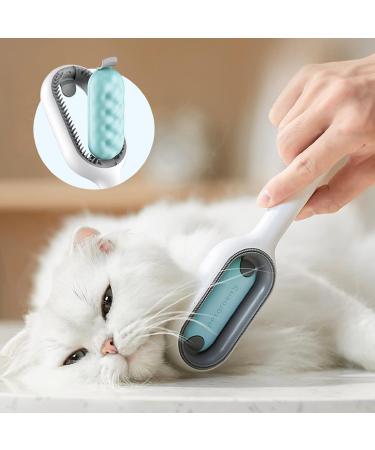 4-in-1 Animal Hair Removal Comb with Water Tank | Multifunctional Cat Brush for Pet Care & Massage - Pink - Buy Online on GoSupps.com