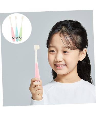 Foytoki 3-Piece Children's Travel Toothbrush Set | Ergonomic Manual Toothbrush for Toddlers Ages 3-12 | Essential Children's Accessories - Buy Online on GoSupps.com
