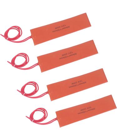 20W 12V Flexible Silicone Heating Pad Blanket Mat - 4 Pack Industrial Heater for Equipment Warming & Temperature Maintenance - Fast Worldwide Shipping - Buy Online on GoSupps.com