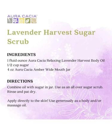 Aura Cacia Lavender Harvest Aromatherapy Massage Oil 118 ml | Natural Essential Oil for Relaxation & Wellness - Buy Online on GoSupps.com