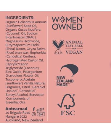 Slo | Natural Deodorant - All Natural Ingredients Vegan & Cruelty Free Paper Packaging | Rose + Vanilla 1.94oz - Buy Online on GoSupps.com