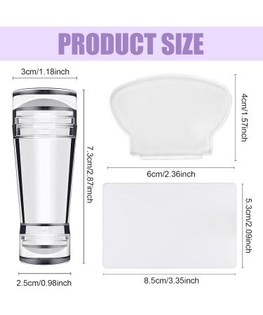 Clear Nail Art Stamper - Double-End Silicone Nail Stamp for DIY French Smile Line Art & Accessories - Buy Online on GoSupps.com
