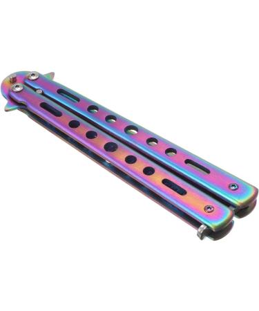Rainbow Butterfly Pocket Comb - Metal Training Comb for Hair & Beard | Salon Beauty Tool - Buy Online on GoSupps.com