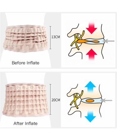 Inflatable Lumbar Traction Belt | Posture Correction Support for 29-49 Inch Waists | Best for Muscle Relief - Buy Online on GoSupps.com