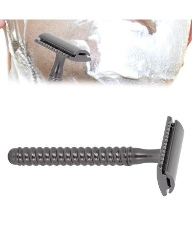 Double Edge Safety Razor - Manual Shaver for Men | Comfortable Zinc Alloy - Black | International Shipping Available - Buy Online on GoSupps.com